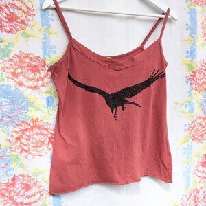 KEALOPICO Crow tank top women's medium with sparkle